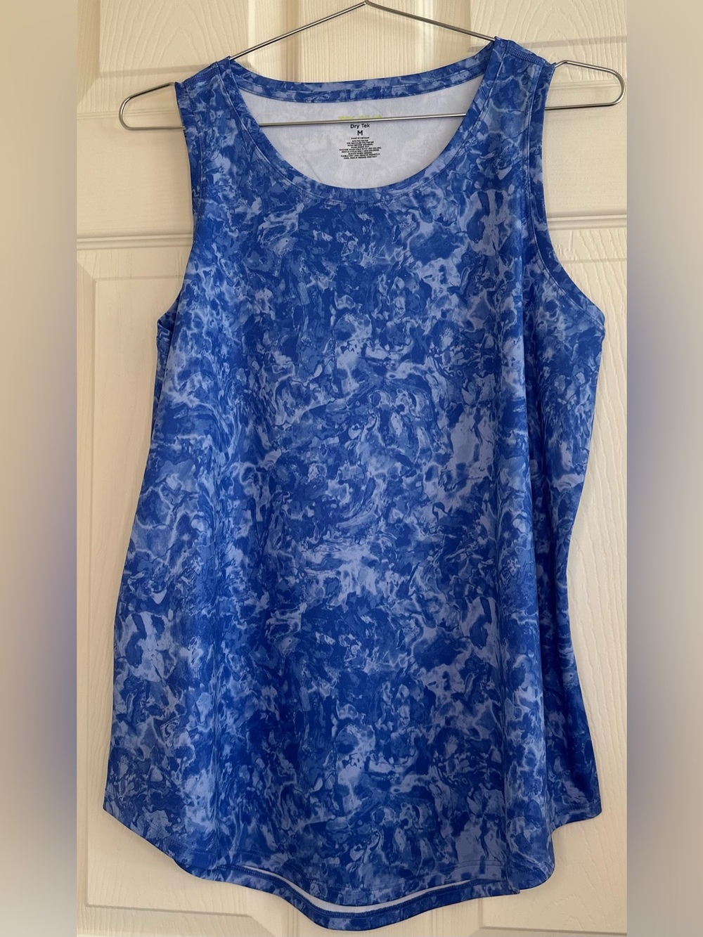 tek gear Blue Marble-Print Tank Top